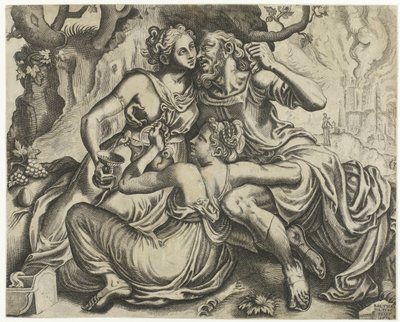Lot y sus hijas de Balthazar van den Bos