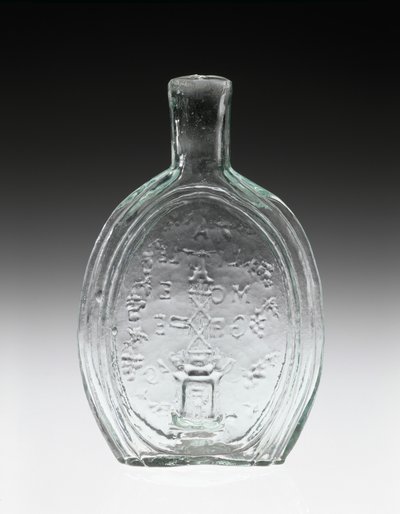 Frasco figurado, c. 1847 de Baltimore Glass Works