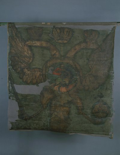 Bandera regimental imperial en la época de Pedro el Grande, 1700 de Banners and Standards Flags