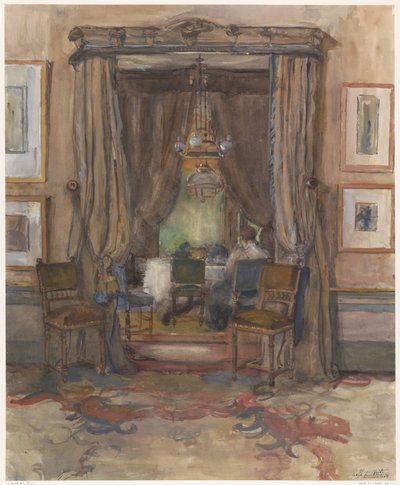 El salón de la calle Riouwstraat de La Haya, a la luz del día de Barbara Elisabeth van Houten