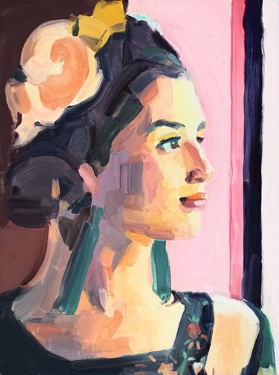 Creer, 2018 (óleo sobre lienzo) de Barbara Hoogeweegen