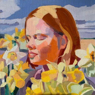 Soñando con girasoles, 2020 de Barbara Hoogeweegen