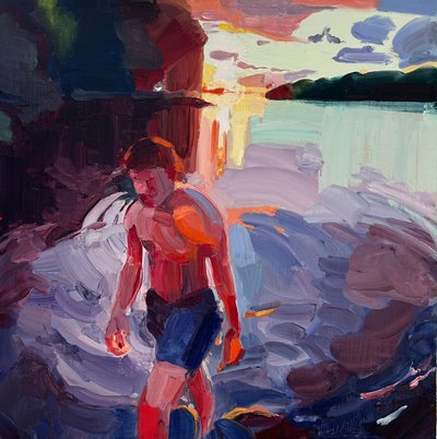 No hay días perdidos, 2023 (óleo sobre lienzo) de Barbara Hoogeweegen