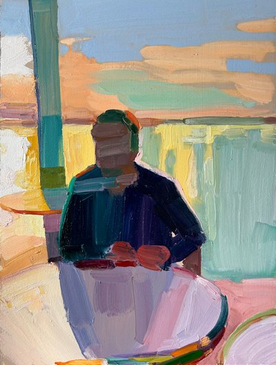 No hay días perdidos, 2023 (óleo sobre lienzo) de Barbara Hoogeweegen