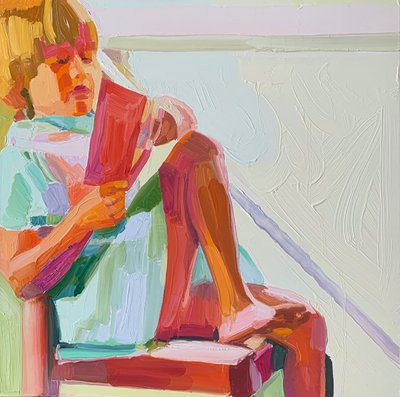 Sin título 7, 2021 (óleo sobre lienzo) de Barbara Hoogeweegen