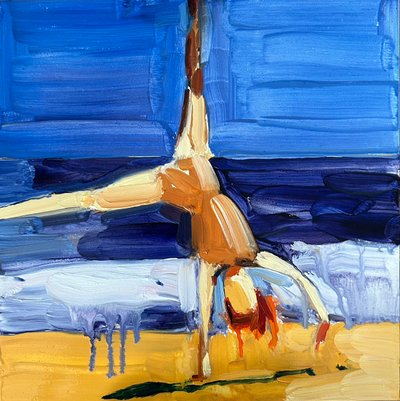 sin título, 06/03/2024 ( óleo sobre tabla gesso imprimada) de Barbara Hoogeweegen