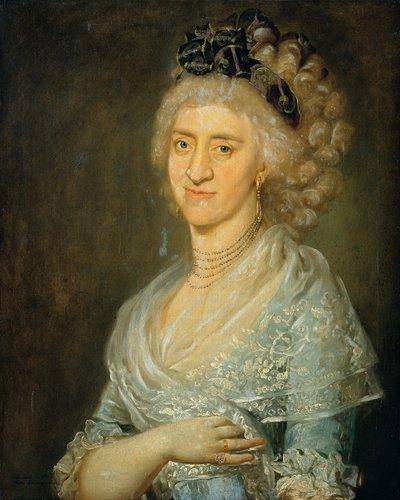 retrato de una dama de Barbara Krafft