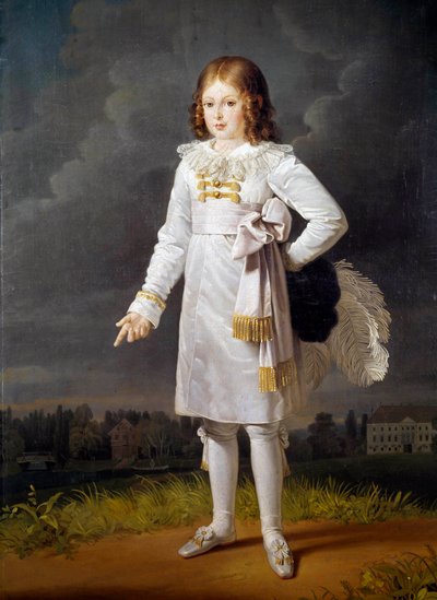 Retrato de cuerpo entero de Federico Napoleón, Príncipe Bacciochi de Barbara Krafft