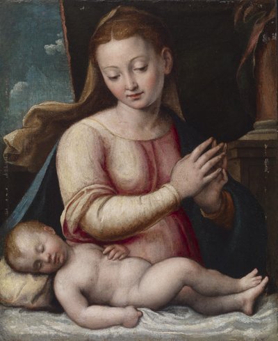 madonna adorando al niño, c.1580-1600 de Barbara Longhi