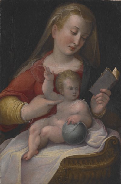 Virgen con el Niño, c.1580-85 (óleo sobre lienzo) de Barbara Longhi