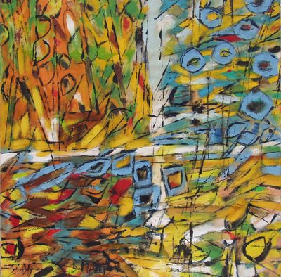 Paisaje abstracto lleno de vida de Barbara Piatti