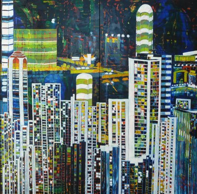 Una noche animada en la ciudad de Barbara Piatti