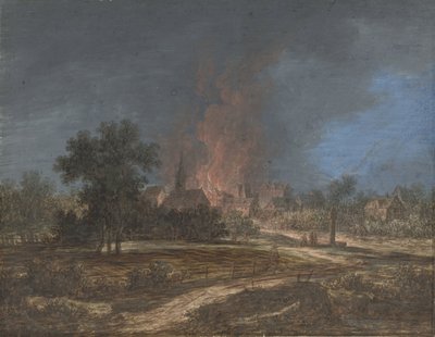 Incendio en un pueblo de Barbara Regina Dietzsch