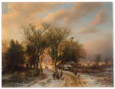Un paisaje invernal de Barend Cornelis Koekkoek