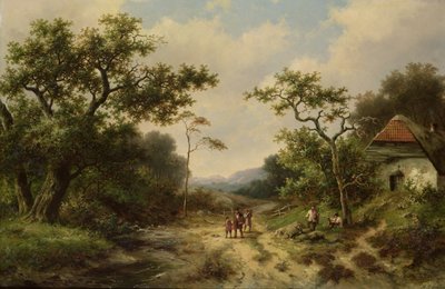 Paisaje campestre, siglo XIX de Barend Cornelis Koekkoek
