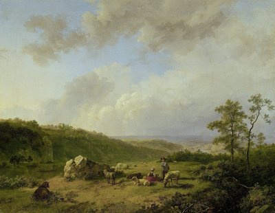 Paisaje con amenaza de tormenta de Barend Cornelis Koekkoek