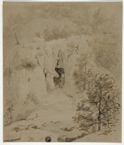 Paisaje rocoso de Barend Cornelis Koekkoek