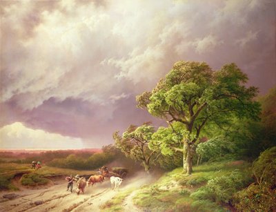 La tormenta que se avecina de Barend Cornelis Koekkoek