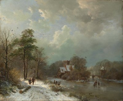 Paisaje Invernal, Holanda de Barend Cornelis Koekkoek