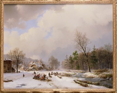 Escena de invierno de Barend Cornelis Koekkoek