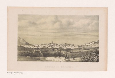 Vista de Tetuán en Marruecos Tetuán en Marruecos (título sobre objeto) de Barend Leonardus Hendriks