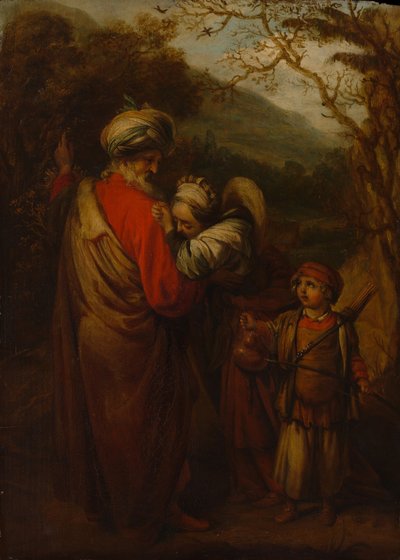 Abraham despidiendo a Agar e Ismael, 1658 de Barent Fabritius