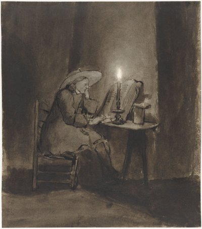 Lectura del niño a la luz de las velas de Barent Fabritius
