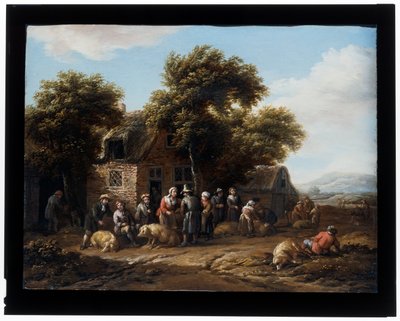 El mercado del cerdo de Barent Gael