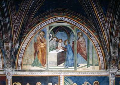 La Circuncisión, de una serie de Escenas del Nuevo Testamento de Barna da Siena