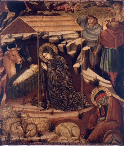 Adoración de los pastores, c.1375-79 de Barnaba da Modena