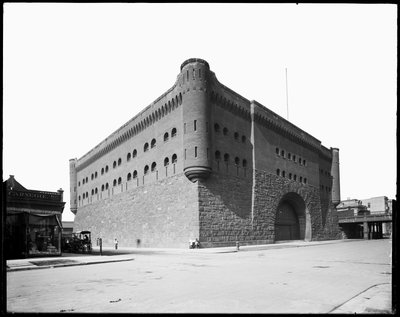 First Regiment Armory, Chicago, Illinois, EE.UU., c.1891 (foto en b/n) de Barnes and Crosby