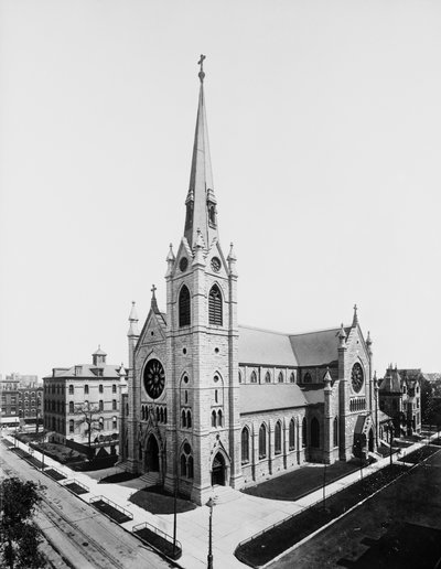 Catedral del Santo Nombre, Chicago, Illinois, EE.UU., c.1895 de Barnes and Crosby
