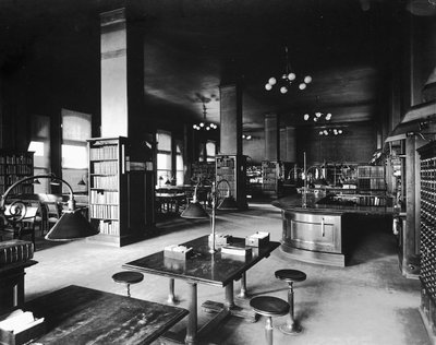 Biblioteca John Crerar, Chicago, Illinois, EE.UU., c.1900 de Barnes and Crosby