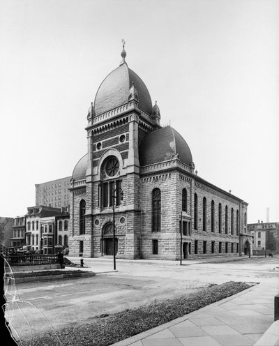 Congregación del Sinaí, Chicago, Illinois, EE.UU., c.1900 de Barnes and Crosby