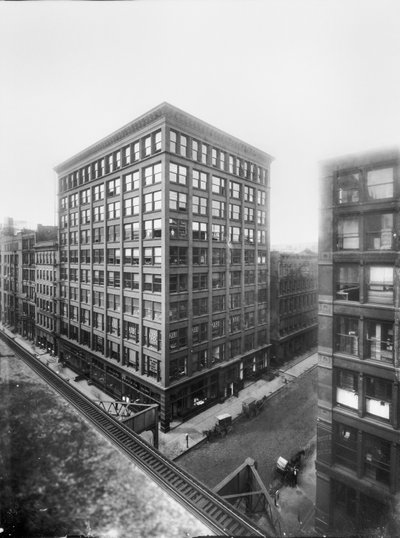 Williams Building, Chicago, Illinois, EE.UU., c.1905 (foto en b/n) de Barnes and Crosby