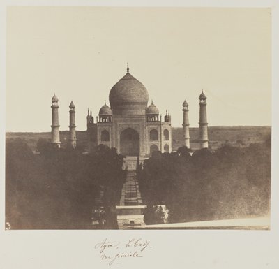Agra, El Taj, vista general de Baron Alexis de La Grange
