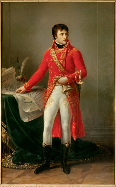 Retrato de cuerpo entero de Napoleón Bonaparte como Primer Cónsul (1769-1821) de Baron Antoine Jean Gros