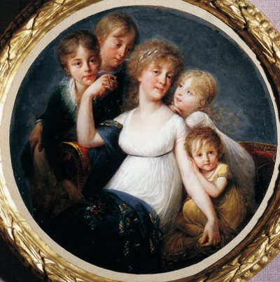 Retrato de Anna Pieri Brignole-Sale (1765-1815), noble genovesa con sus hijos de Baron Antoine Jean Gros