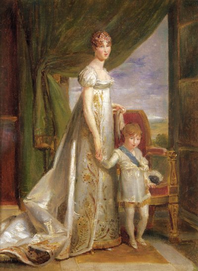 Hortense-Eugénie de Beauharnais (1783 - 1837), Reina de Holanda y su hijo Charles Napoléon Bonaparte (1803 - 1807), 1806 de Baron François Pascal Simon Gérard