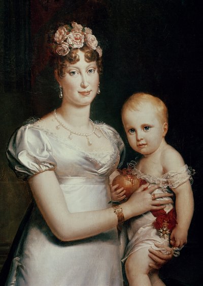 María Luisa (1791-1847) de Habsburgo-Lorena y el Rey de Roma (1811-32) (detalle) de Baron François Pascal Simon Gérard