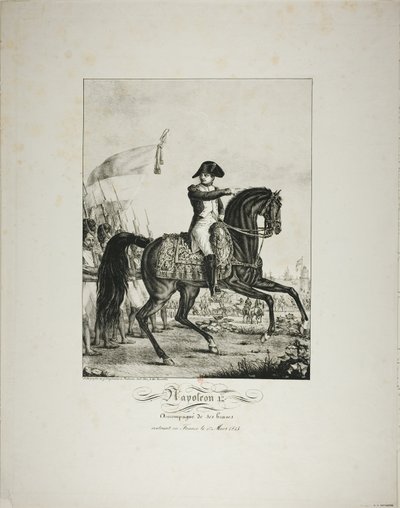Napoleón acompañado por sus hombres buenos, regresando a Francia el 1 de marzo de 1815 de Baron François Pascal Simon Gérard