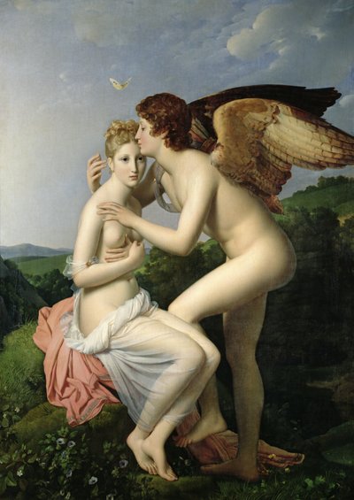 Psique recibiendo el primer beso de Cupido, 1798 de Baron François Pascal Simon Gérard