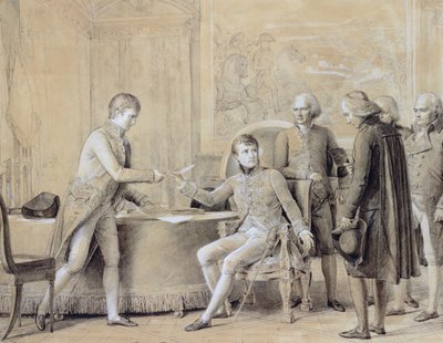 La firma del Concordato entre Francia y la Santa Sede, 15 de julio de 1801 de Baron François Pascal Simon Gérard