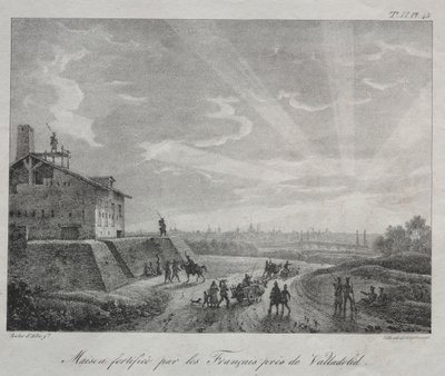 Campaña Española: Un Edificio Fortificado por los Franceses cerca de Valladolid de Baron Louis Albert Guillain Bacler d