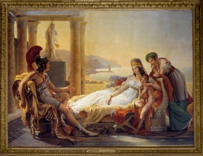 Eneas contando a Dido el desastre de Troya de Baron Pierre Narcisse Guerin