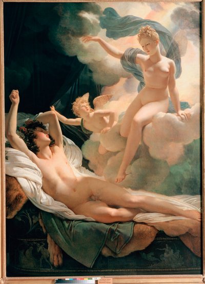 Morfeo e Iris, pintura de Pierre Narcisse Guerin (1774-1833) 1811 San Petersburgo, museo del Hermitage de Baron Pierre Narcisse Guerin