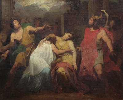 Estudio para la muerte de Lucrecia de Baron Pierre Narcisse Guerin