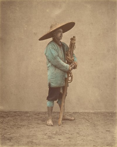 [Hombre chino con sombrero], 1870s de Baron Raimund von Stillfried