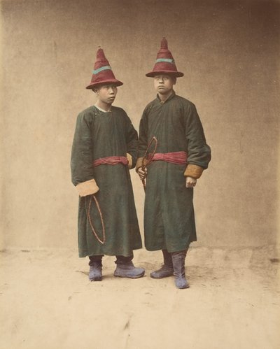 [Dos Hombres Chinos con Vestimenta Tradicional], 1870s de Baron Raimund von Stillfried