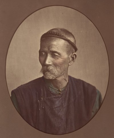 Viejo chino de Cantón, 1870s de Baron Raimund von Stillfried